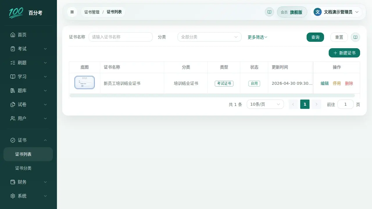 证书模板