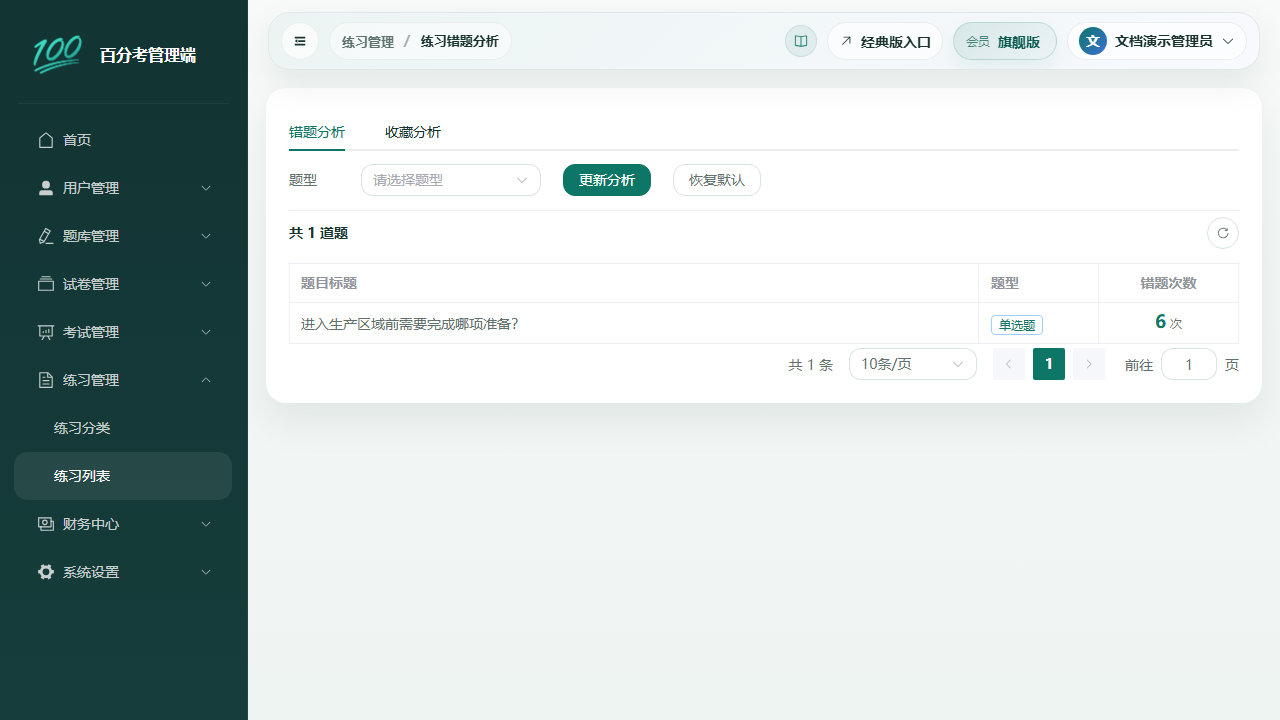 练习试题分析