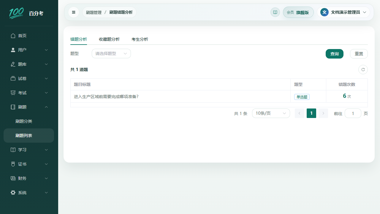 刷题错题分析