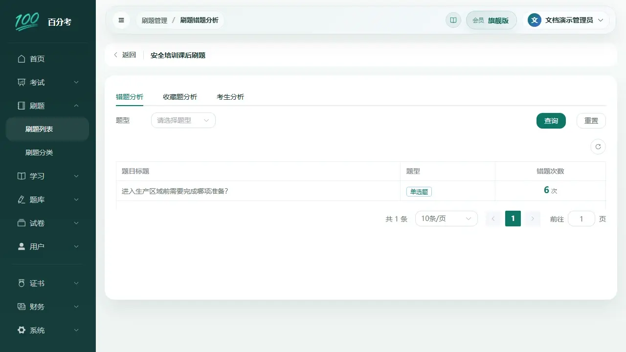 刷题错题分析